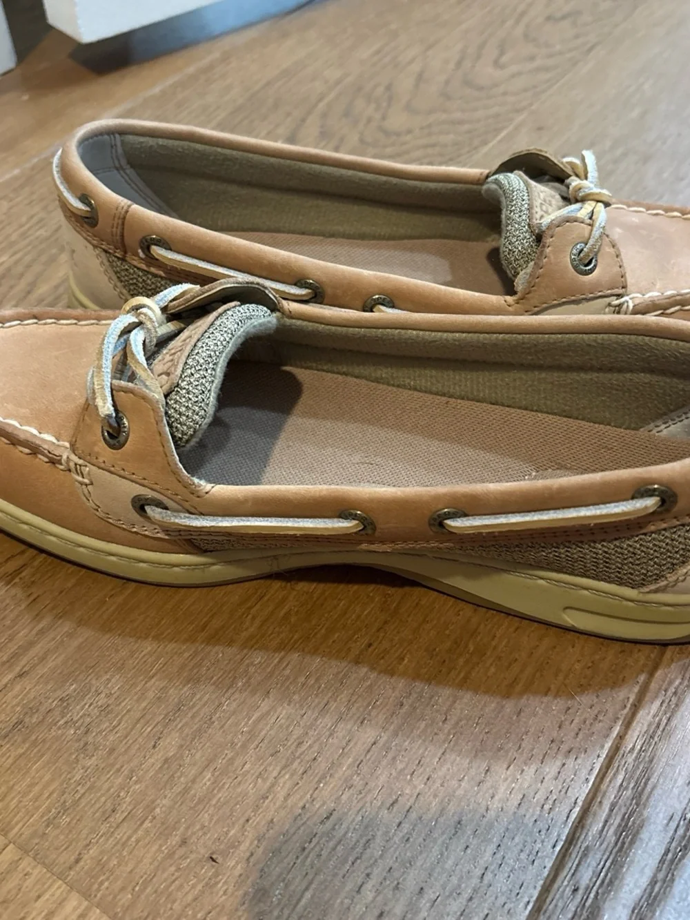 Sperry Women’s Tan Boat Shoes with Memory Foam